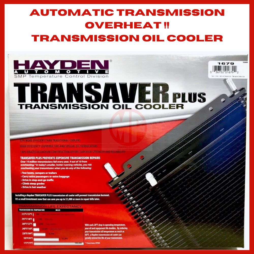Heavy Duty Transmission Cooler  TransSaver Plus 30,000 GVW  Hayden OC-1679 