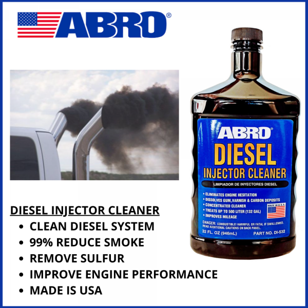 ABRO DIESEL FUEL SYSTEM & INJECTOR CLEANER (946ML) MADE IN USA